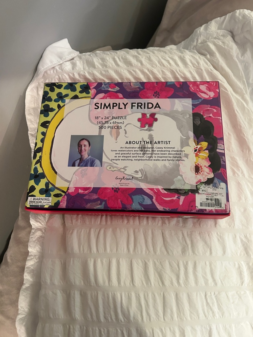 FRIDA KAHLO Simply Frida 500 Piece Puzzle Art Floral Portrait - Picture 4 of 4